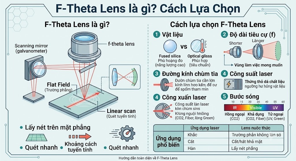 F-Theta Lens là gì? Cách lựa chọn